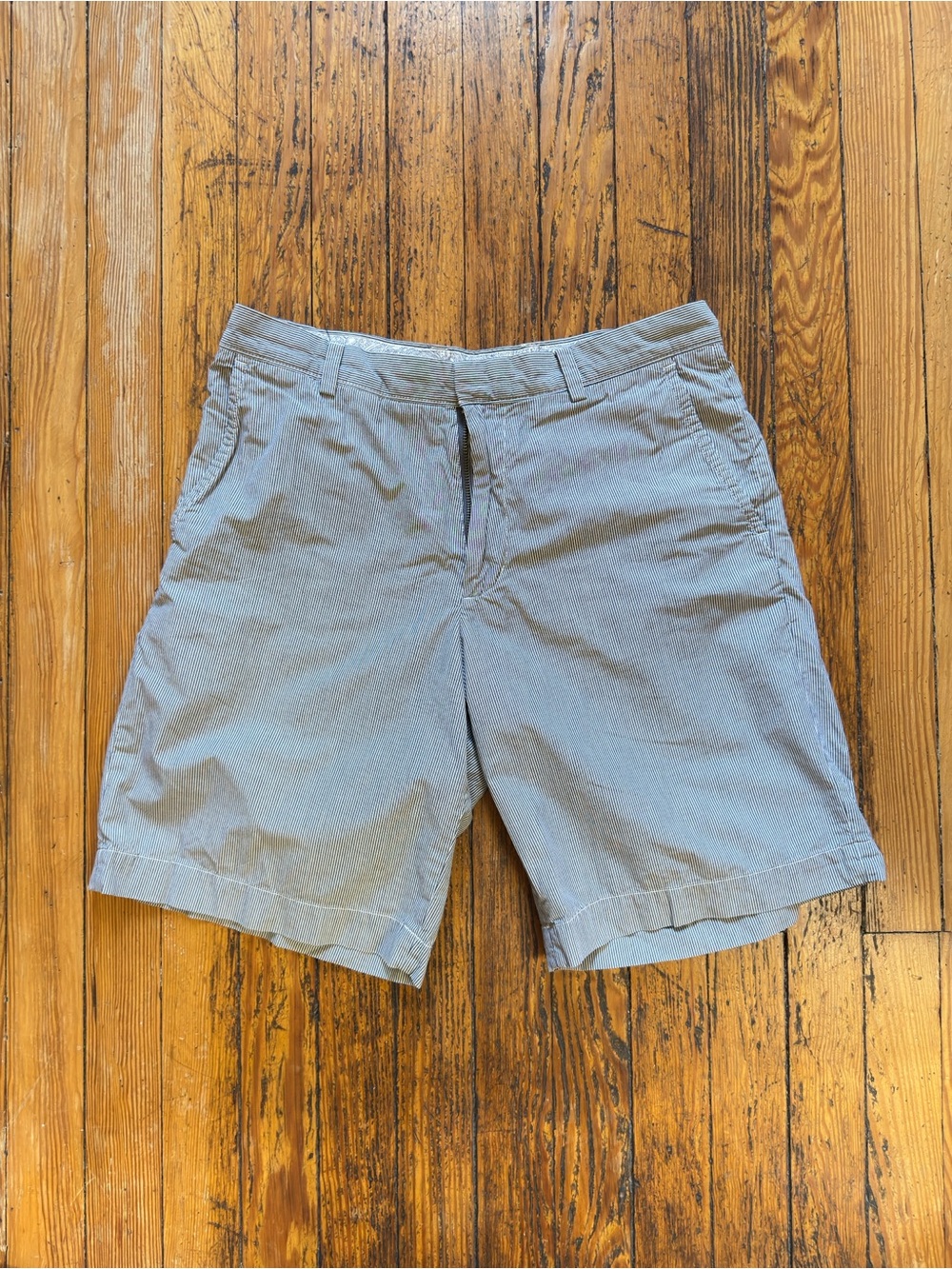 Banana Republic Light Gray Flat-Front Men's Shorts Sz 32